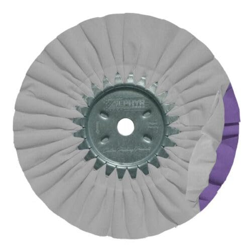 White and Purple Airway Buffing Wheel 10 in AWW58-10CC
