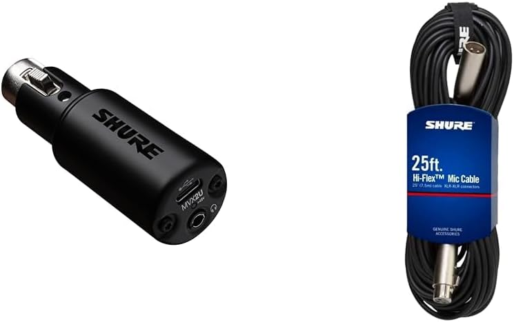 SHURE SM58 + マイクケーブル C25J  マイク