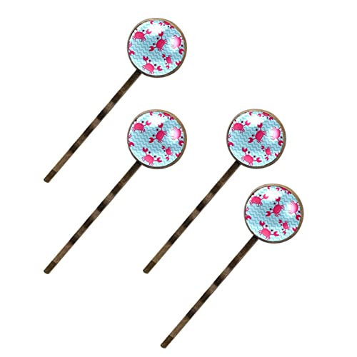 Barrettes à cheveux crabe rose pour fixer les mèches rebelles