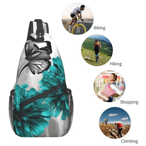 Mochila bandolera cruzada para hombre color negro miniatura 6