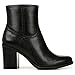 Naturalizer Womens Kalina Bootie Fashion Ankle Boot Black Leather 7.5 WW