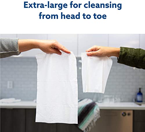 Waterwipes Plastic-Free Xl Bathing Wipes For Toddlers & Babies, 99.9% Water Based Wipes, Unscented & Hypoallergenic For Sensitive Skin, 16 Count (1 Pack), Packaging May Vary #TOP1