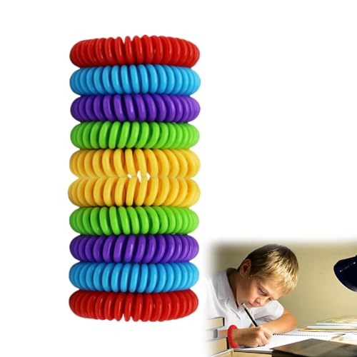 Braccialetti Antizanzare Repellenti, Braccialetto Antizanzare, 10 Pezzi Braccialetti Repellenti per Zanzare, Braccialetto Repellente Antizanzare, per Bambini, Adulti, Uomini e Donne Interno ed Esterno