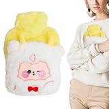 Wärmekissen für Hände und Füße mit Plüsch, Wärmekissen für Wasserflasche, für Füße, Hände, Bauch, Nacken, Beine, Frauen, Studenten, Kinder, Bett, Sofa