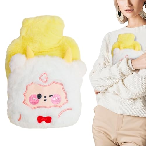 Bolsa de agua caliente premium con cubierta de felpa para un invierno cálido