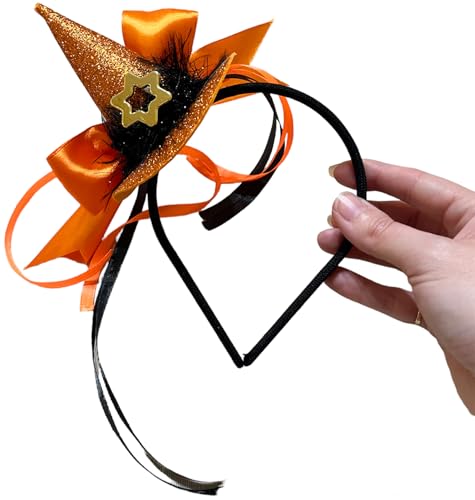 Fantasia Infantil Bruxa Bruxinha Criança Halloween Balé Vestido Roupa (Laranja Abóbora Terror, GG (v