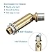 MECCANIXITY Sloped Ceiling Adapter Swivel M10 M12 Thread, for Chandelier Ceiling Pendant Light, Gold Bronze Pack of 4