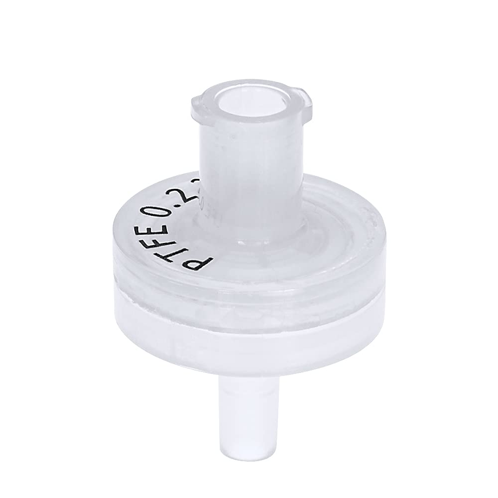 GVS Filter Technology, Filtro de jeringa, ABLUO, 13mm, Membrana PTFE, 0.22µm, alojamiento PP, 100/pc
