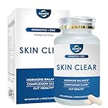 Hormonal Acne Supplement, Clear Skin Supplement with Zinc, Natural D Supplement - Skin Care Vitamins - Hormone Balance, Antioxidants - Gluten Free, Cruelty Free, 60 Capsules