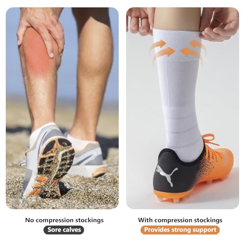 Over-the-Calf Compression socks, Football Baseball Soccer Socks for Men/Women/Youth, With Cushioned&Moisture Wicking3
