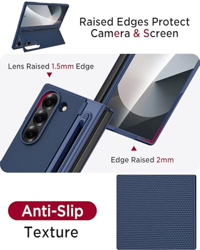 Funda mate para Samsung Galaxy Fold 6 antichoque con soporte 5