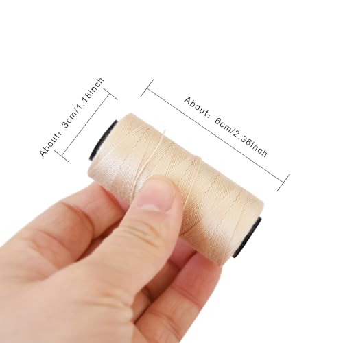 Image of Hair Extensions Tool Kit: 200 Pcs Silicone Lined Micro Links Beads, 1 Three Hole Hair Pliers, 1 Roll Sewing Thread, 1 Loop Needle Threader, 1 Pulling Hook Needle, 8 Sewing Needles (Blonde)