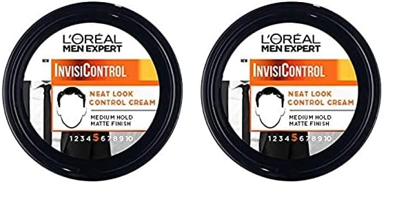 L’Oreal Men Expert Hair Styling Cream Expert InvisiControl Neat Look Control Cream (Pack of 2)