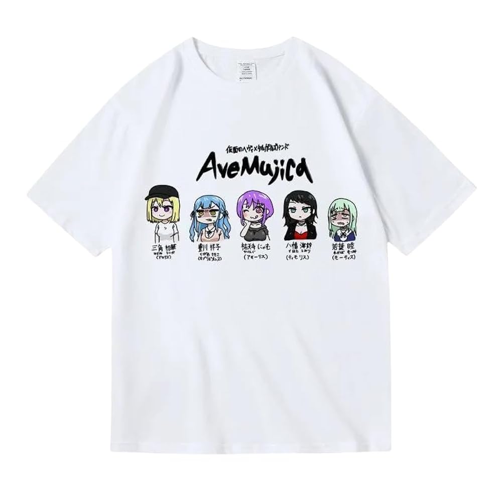 Amazon | [ニダミ] バンドリ！ tシャツ 半袖 豊川祥子 三角初華