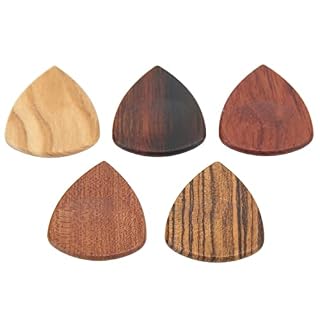 Médiators en bois, 5 pièces plus faciles à gratter différents sons, guitares folk, choix naturels antidérapants pour la… - Les Beatles, Paul McCartney, John Lennon, RIngo Starr, George Harrison