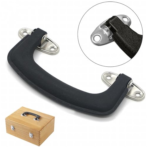 Plastic PU Leather Black Suitcase Luggage Case Handle Grip for Guitar Musical Box Handbags Replacement Handles Accessories 1PCS4