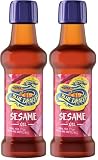 Blue Dragon - Aceite de Sésamo Tostado 100% 150 ml PET, Ideal para Salteados y Aderezos, Apto para Vegetarianos y Veganos (Paquete de 2)