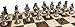Medieval Times Crusades Knight Chess Men Set Gold & Silver Busts - NO Board