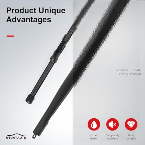OTUAYAUTO Rear Windshield Wiper Arm Blade Assembly - Replacement for Mercedes-Benz GLA 250 2015-2020 AMG GLA 45 15-19, GLC 300 350e AMG GLC 43 63 16-22, E63 AMG S 18-21 Back Wiper Accessories by OTUAYAUTO - Image 3