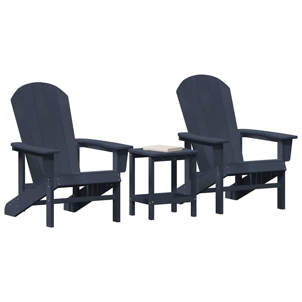 Chaise de jardin durable vidaXL en polyéthylène résistant à l'eau pour un confort ergonomique