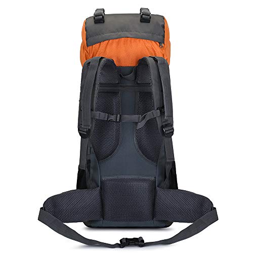 Bseash 60L Internal Frame Hiking Camping Backpack With Rain Cover, Outdoor Sport Travel Daypack For Climbing Touring (Orange) #TOP2