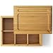 VUTADA Stash Box Large with Rolling Tray - Handmade Decorative Stash Box - 11" x 8" x 4" Storage Box - Premium Quality Dovetail Design Discrete Wood Stash Boxes (Large)