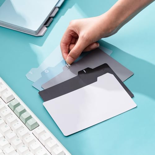 Harloon O conjunto de 52 peças inclui 50 divisores de cartão de índice, 2 divisórias de cartão de ín