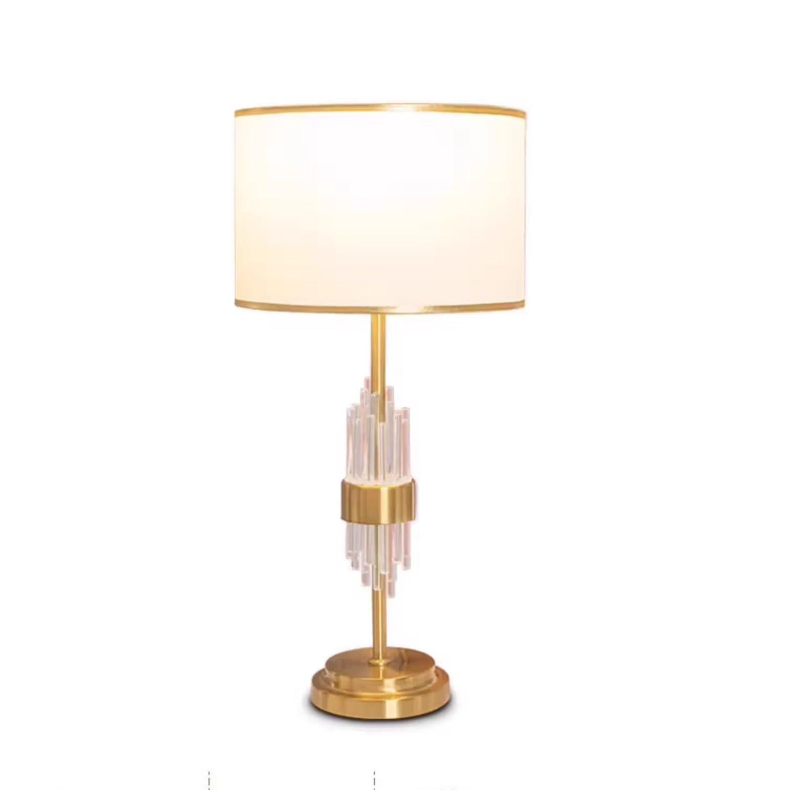 Z4T8M2K6G5 Bedside Lamp Crystal Desk Lamp Light Luxury High-end Touch Controlled Study Bedroom Living Room Bedside