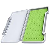 YHomU Transparent Silicone Fly Fishing Hook Box, 121 Slot Large Fly Box for Hooks and Tackle, Waterproof, Abs Shell