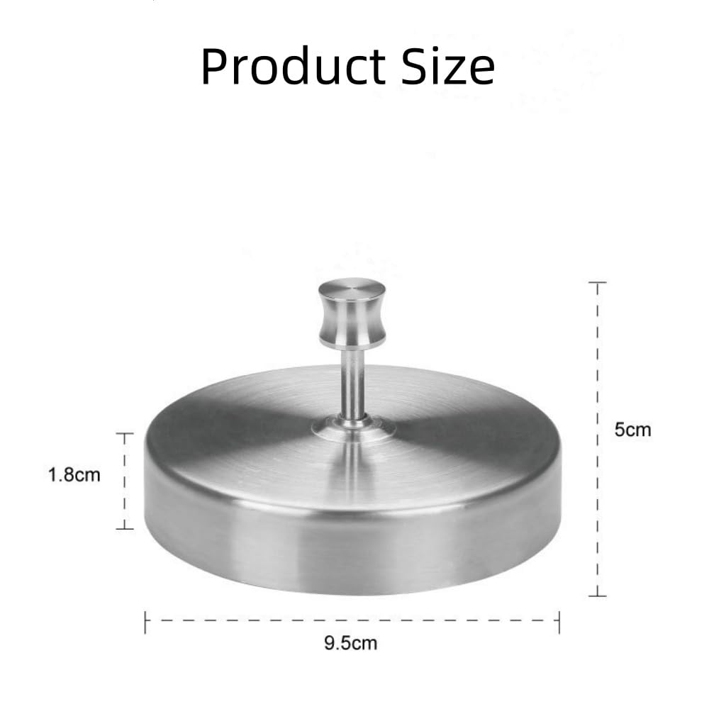 Pressa per hamburger in acciaio inox di qualità alimentare con rivestimento antiaderente Patty Presse con manico regolabile