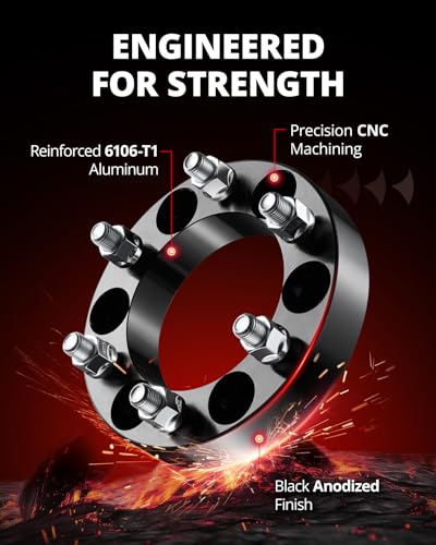 Image of EVIL ENERGY 6x5.5 Wheel Spacers 1.25 inch, 108 mm Not Hubcentric M14x1.5 Studs