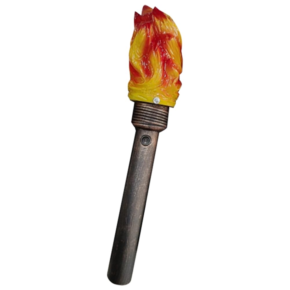 Zwfjcmsa Handheld Torch Props LED Lights, Realistic Flame Torch for Games Sports Competition Theme Halloween Christmas