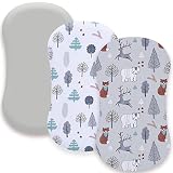 AMROSE 3 Pack Heavenly Soft Bassinet Sheets for Baby Boys Girls, Universal Fitted for Various Cradle