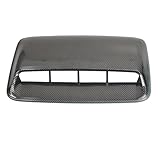 Car Air Flow Decorative,hood air vents for car,Intake Hood Scoop Turbo Bonnet Vent Cover,More sticky (Carbon Friber Black)