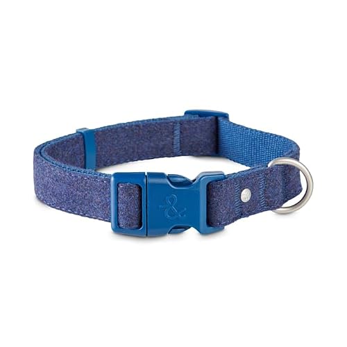 Bond & Co. Twilight Tweed Dog Collar, Large