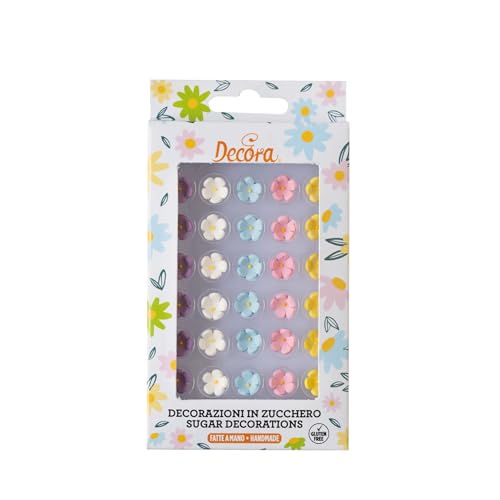 Decora Decorazioni di Zucchero Fiorellini Medi, Multicolore