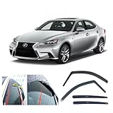 lexus is 300 Lot de 4 déflecteurs d'air de qualité supérieure pour Lexus IS F IS200t IS250 IS300 IS300h IS350 IS500 2013 2014 2015 2016 2017 2018 2019 2020 2021 2022 2023 2024, 2025, 2026 * Troisième génération (XE30)