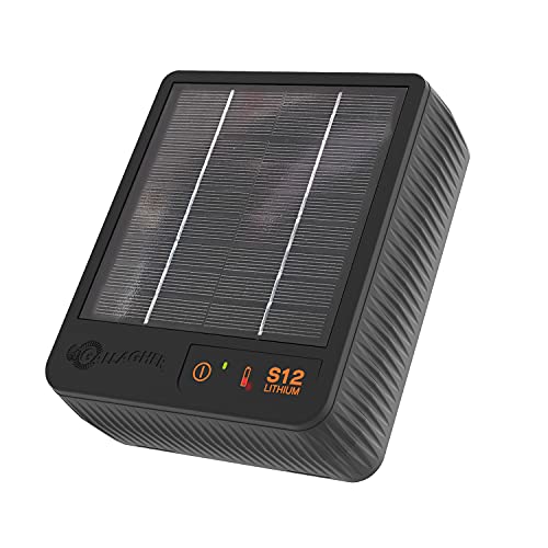 Gallagher électrificateur solaire S12 avec batterie Lithium (3.2 V - 6 Ah) - Électrificateurs Solaires