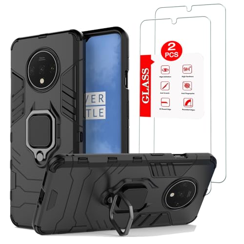 Anvzle for OnePlus 7T Case with [2 Pack]...