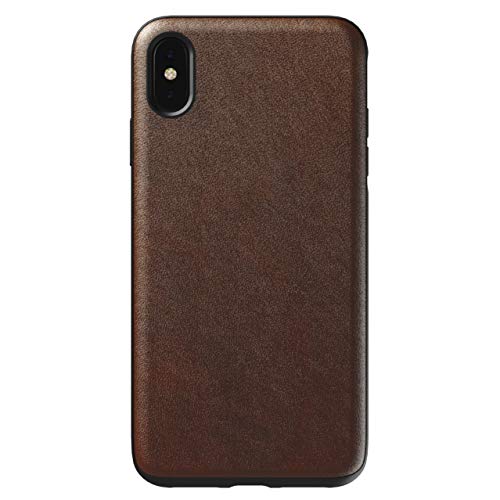 NOMAD Rugged Case for iPhone Xs Max | Rustic Brown Horween Leather