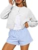 Cárdigan crop para mujer, suéter de otoño, moda 2026 2