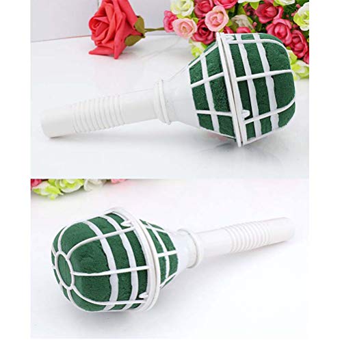 Foam Bouquet Holder, 2Pcs Bridal Wedding Bouquet Holder Decoration Floral Foam Flower Handle - Image 3