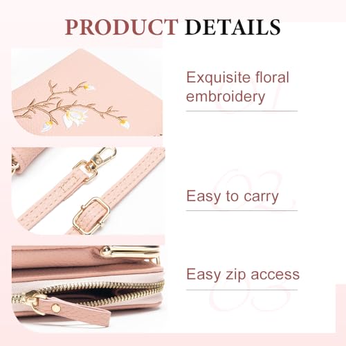 Small Crossbody Cell Phone Bag, Women Sling Cross-Body Wallet with Credit Card Slots, Mini Handbag Purse3