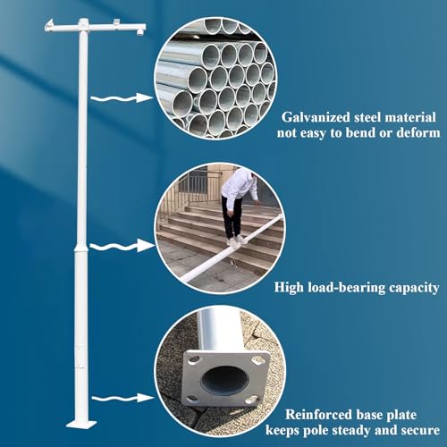 Support caméra de sécurité autoportant avec fixation stable au sol - 6