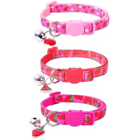 FFDHWU Pink Fruit Pet Collars Set Cover