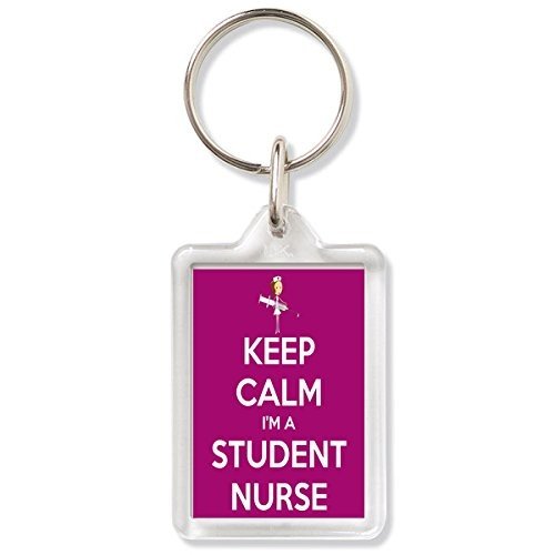 Pukka Printing Keep Calm I'm A Student Nurse - Keyring (Standard: 35x24mm)