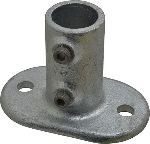 Kee - 1 Inch Pipe, Railing Flange - Malleable Iron Pipe Rail Fitting (4 Pack)