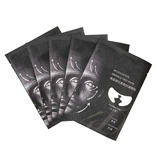 5 Pares de Almohadillas Antiarrugas, Eliminación de Arrugas Faciales para la Frente, las Mejillas, Adhesivos Antiarrugas y Parches, Tratamiento Antiarrugas Rápido Tratamientos con Parches Cover