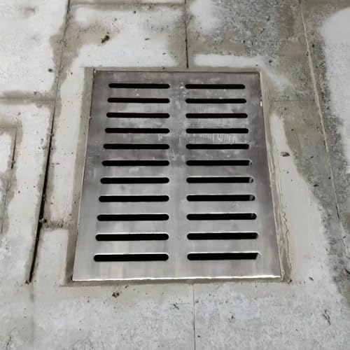 Rejilla de acero inoxidable para exteriores con instalación fácil para canalón 3