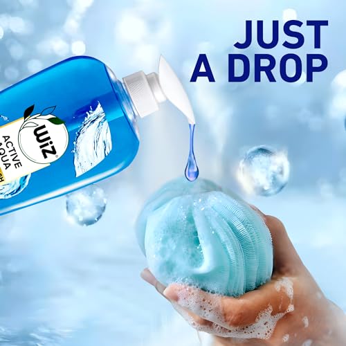 Image of wiz LIQUID SOAP Wiz Body Wash Active Aqua - 5L Refill Pack|Shower Gel For A Cool,Refreshing&Cleanse|Enriched With Skin Conditioners&Glycerine|Paraben-Free Formula|Soft,Glowing&Hydrated Skin